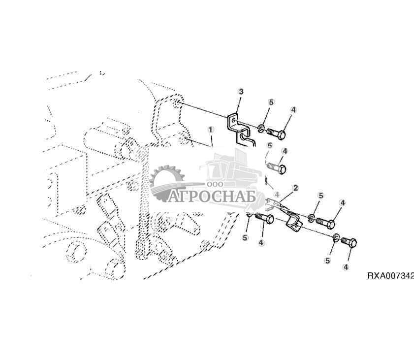 УЗЕЛ ФИКСАТОРА ТРОСА БОУДЕНА 